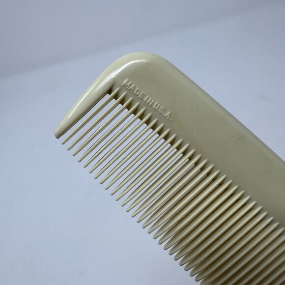 Vintage Lady Ace Wide Tooth Hair Comb 7” White 1980s - Picture 4 of 4